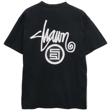 S DOUBLE- Shawn dot tee Washed Black