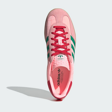 Adidas Women’s Gazelle Indoor – Court Green / Glow Pink | JI2713