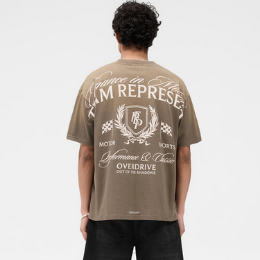Crest T-Shirt Dark Taupe