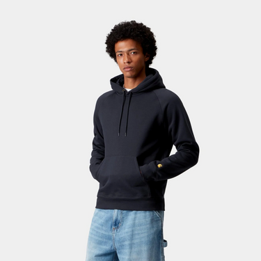 Hooded Chase Sweat Dark Navy / Gold