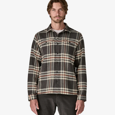 Men's Fjord Flannel Shirt Catch: Ink Black