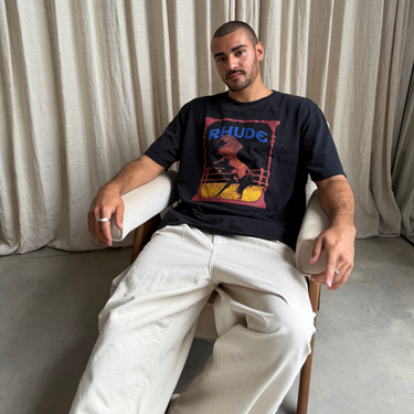 Rhude Cadre Tee Vintage Black