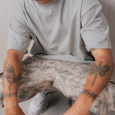 Pillar Boxy Blank T-shirt -  Cement