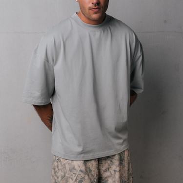 Pillar Boxy Blank T-shirt -  Cement