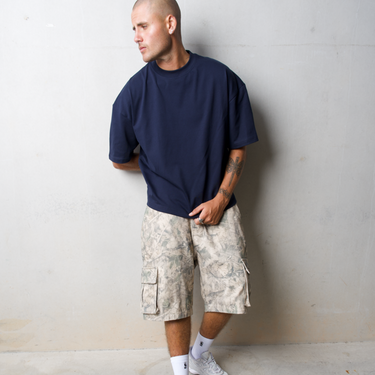 Pillar Boxy Blank T-shirt - Navy