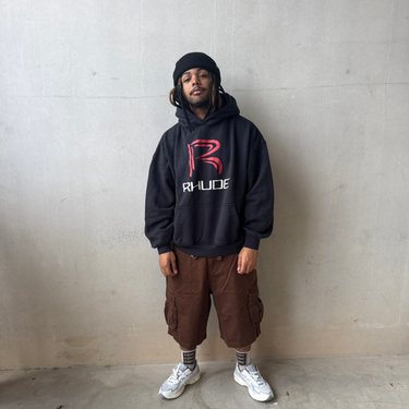 Rhude circuit Hoodie Vintage Black