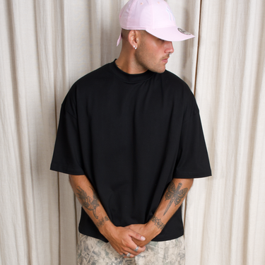 Pillar Boxy Blank T-shirt - Black