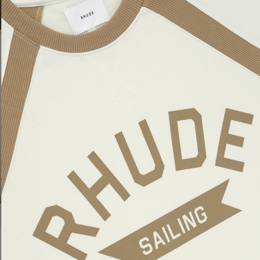 Rhude Sailing tee Vintage  White/Khaki