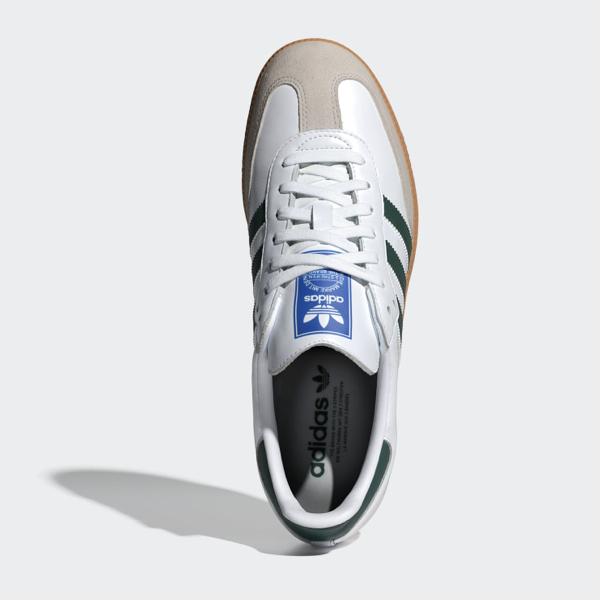 Adidas samba Cloud White / Collegiate Green / Gum cliquelyf Adidas samba Cloud White / Collegiate Green / Gum cliquelyf