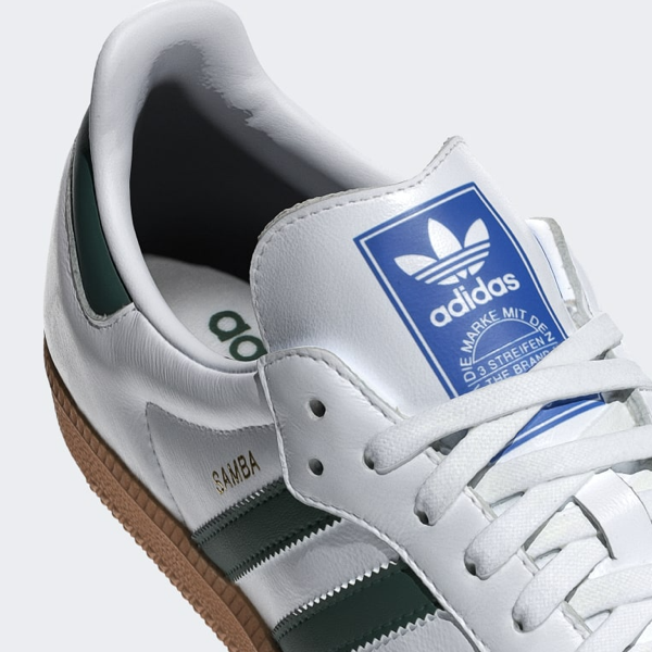 Adidas samba Cloud White / Collegiate Green / Gum cliquelyf Adidas samba Cloud White / Collegiate Green / Gum cliquelyf