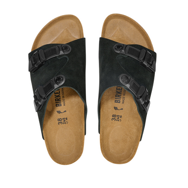 Birkenstock Zurich Tech Black Suede Leather – Regular Fit