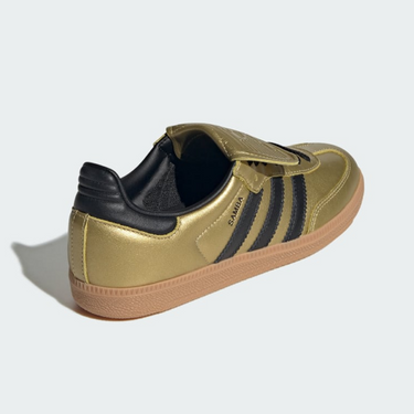 Adidas womens Samba LT  Gold Metallic / Core Black / Gum