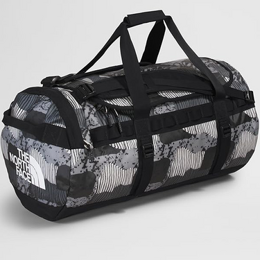 BASE CAMP DUFFEL - S Asphalt Grey Abstract Yosemite Print/Tnf Black