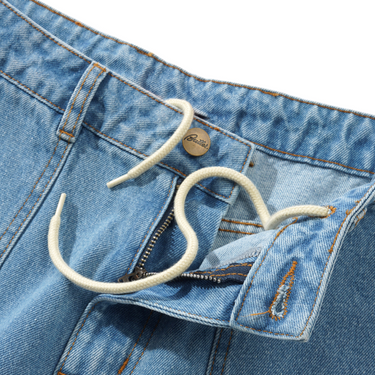Patch Pocket Denim Shorts Washed Indigo