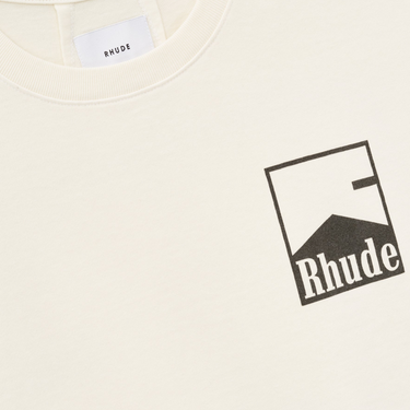 Rhude Chevron tee vintage Vintage White