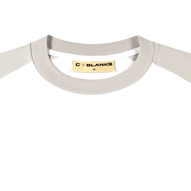Panel Boxy Tee - White / Cement