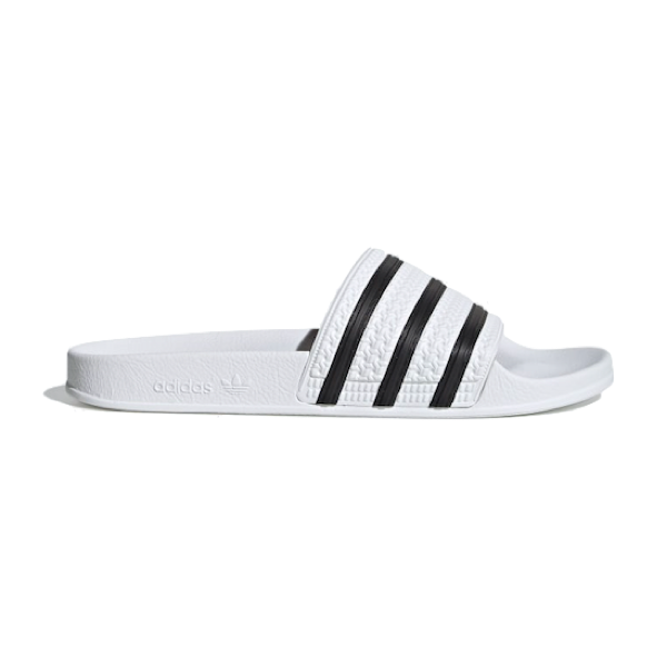ADILETTE SLIDES White / Core Black / White